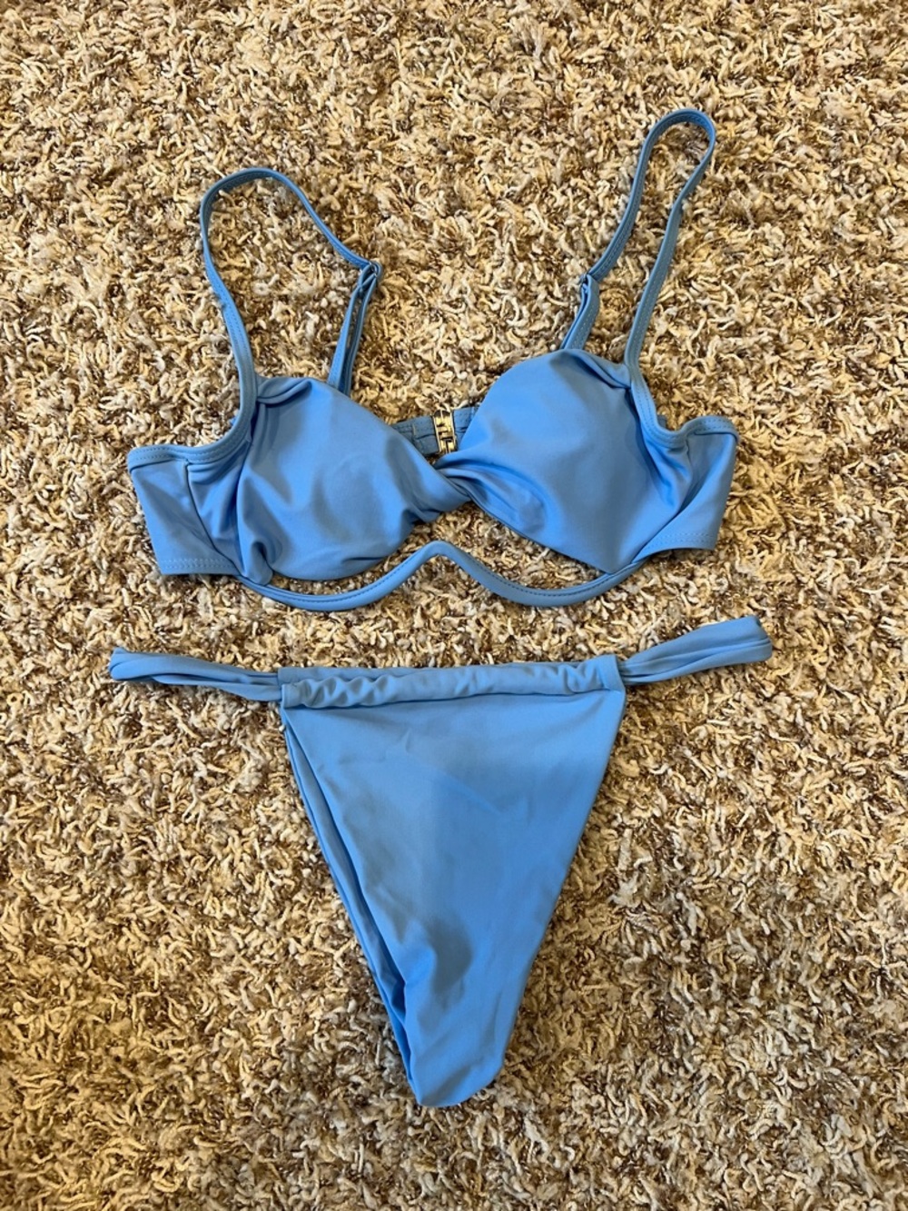 Light Blue Two-Piece Bikini Set